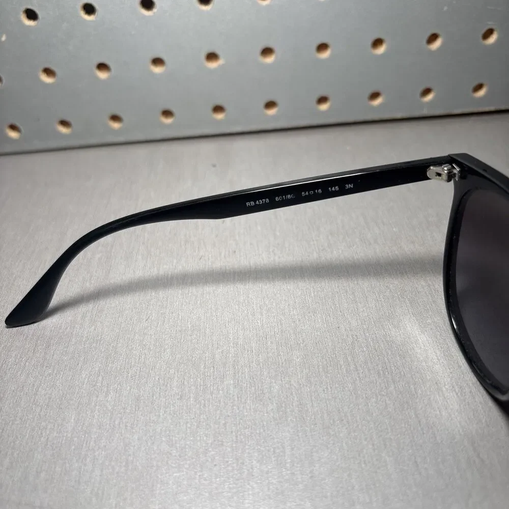 Ray-Ban Sunglasses RB4378 601/8G Rectangular Black Plastic 54-16 145 FRAMES ONLY